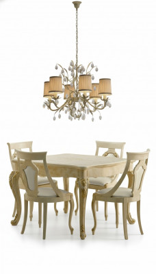 Tafels Eettafel Uitschuifbaar Klassiek Design Tafel Italiaanse Meubels Hout Eet
