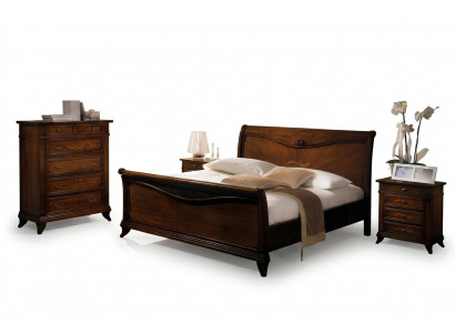 Tweepersoonsbed Slaapkamer Bed Meubels Hout Ontwerp Vaccari giovanni Massieve bedden