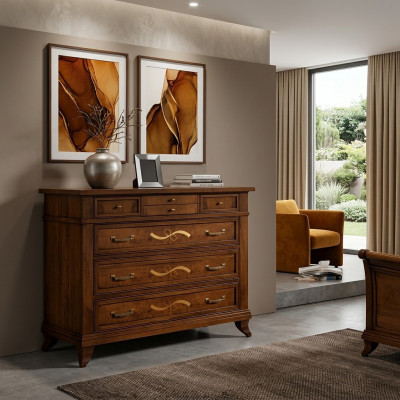 Kommode Kast Dressoir Italiaanse meubels Echt hout Kommoden Sideboards Nieuw