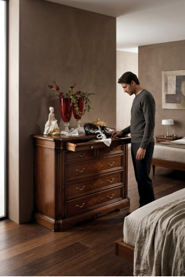 Laden Dressoir Sideboard Massief Houten Kast Meubels Laden Bruin