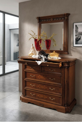 Laden Dressoir Sideboard Massief Houten Kast Meubels Laden Bruin