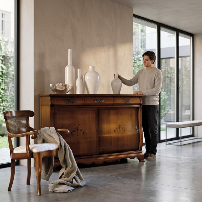 Ladenkast dressoir kast hout Italiaanse meubels inrichting kasten ladenkasten