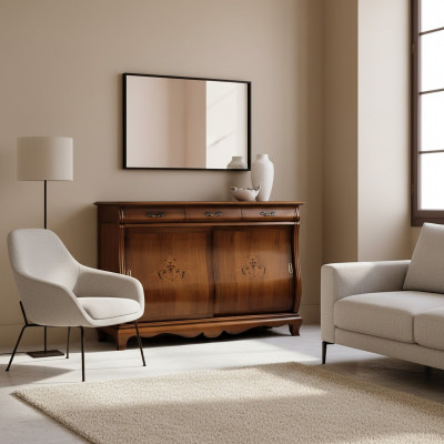 Ladenkast dressoir kast hout Italiaanse meubels inrichting kasten ladenkasten