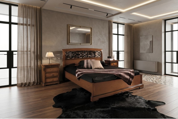 Houten tweepersoonsbed bedden massief houten slaapkamermeubilair Vaccari cav giovanni bed