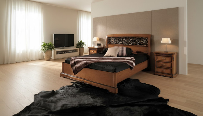 Slaapkamer meubelset Italiaans massief houten nachtkastje 3 delig