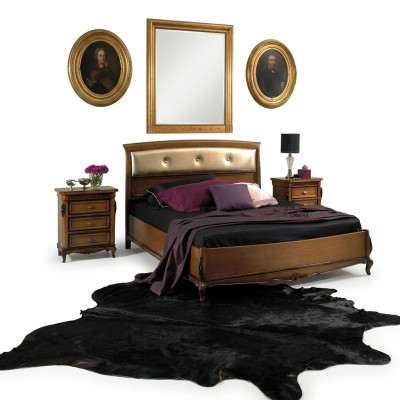 Tweepersoonsbedden Slaapkamermeubels Massief hout Vaccari cav giovanni Bed Nieuw