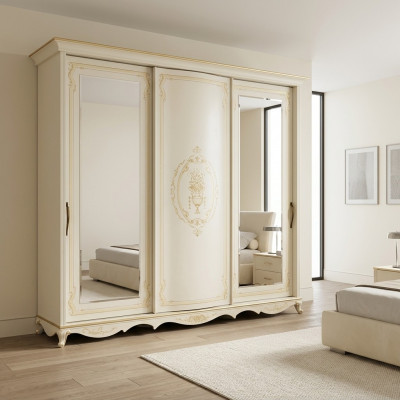 Kledingkast Slaapkamer Spiegelt Kledingkasten Kast Wit Hout Italië