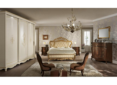 Slaapkamer meubels Bed Kast Ladenkast Nachtkastje met laden Commode 5-delig