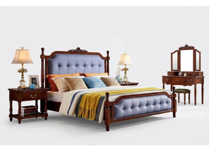 Bed Luxe Slaapkamer Tweepersoonsbed Hout Gestoffeerd Bedframe Chesterfield