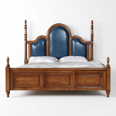 Tweepersoonsbed Hout Bekleding Luxe Slaapkamer Bedden Tweepersoonsbedframe