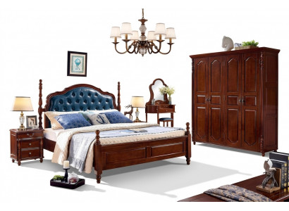 Bed 2x bedside tables 3 pcs. Bedroom set Design Luxury Classic