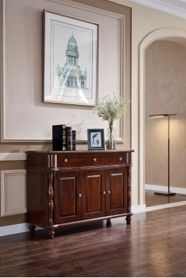 Kast Bruin Dressoir Sideboard Massief Hout Kast Meubel Ontwerp