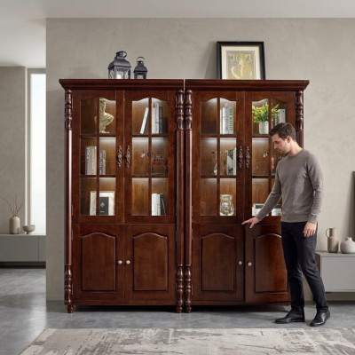 Boekenkast Vitrine Vitrinekast Plank Houten kast Boekenkast