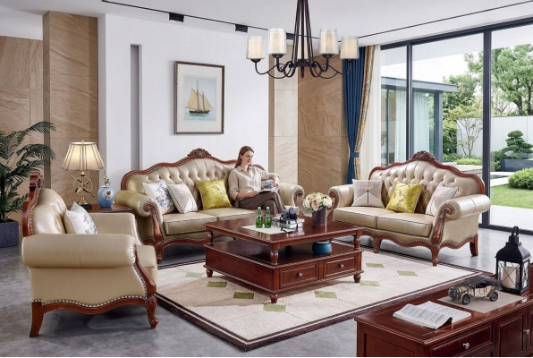 Klassieke houten bijzettafels Tafel Woonkamer salontafel Meubelontwerp
