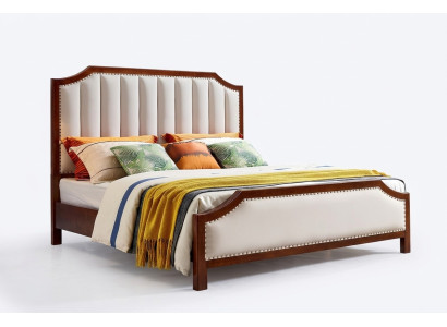 Luxe slaapkamer bed tweepersoons houten bedframe meubels ontwerp bedden.