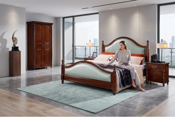 Designbedden Luxe meubels 2x nachtkastjes 3-delige slaapkamerset