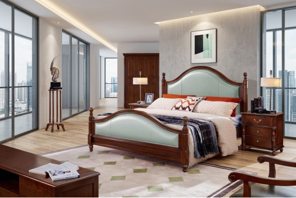 Designbedden Luxe meubels 2x nachtkastjes 3-delige slaapkamerset