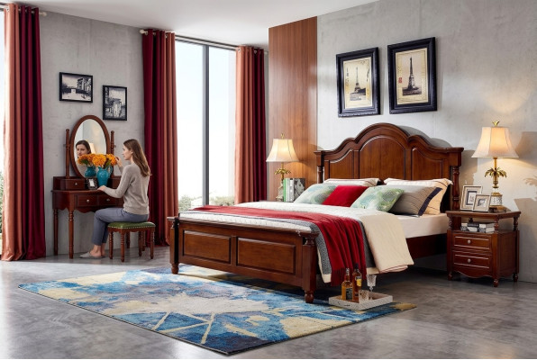 Designbedden Luxe meubels 2x nachtkastjes 3-delige slaapkamerset