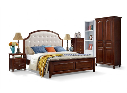 Bed Meubels Hout Ontwerp Bedden Massief Tweepersoonsbed Slaapkamer klassiek