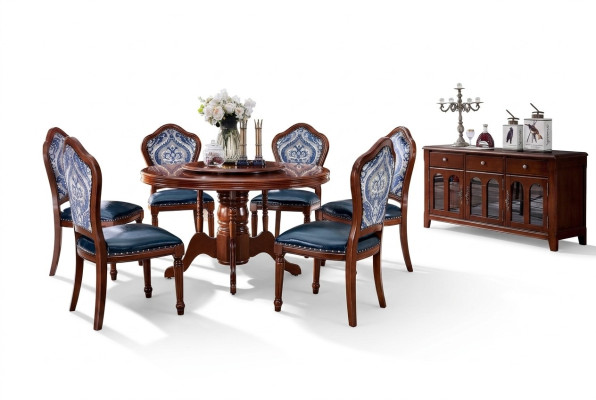 Eetkamertafels Ronde meubels Eettafel Luxe Ronde tafel Massief hout