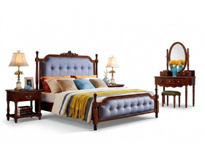 Ontwerp Slaapkamer Compleet Set Bed Nachtkastjes Kaptafel 5-delig