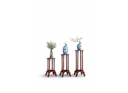 Staander Bloemenstandaard Bloemenstandaard Houten Plantenpotstandaard 3-delig Set