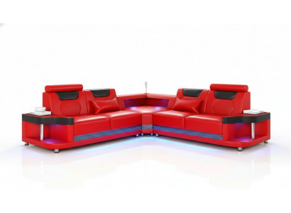 Ontwerp Esk hoekbank L-vorm Moderne banken Leren bank Bankstel Nieuwe_woonkamer_bank