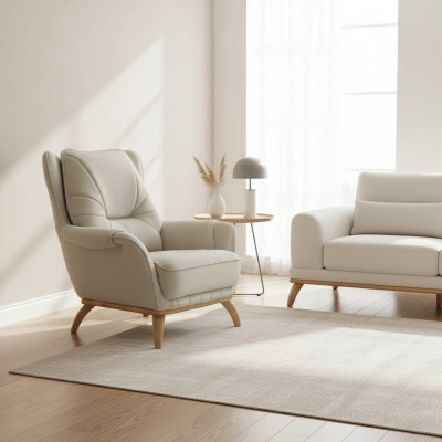 Stoel Bekleding Zitter Ontwerp Bank Stoel Relax Kunstleder Lounge Woonkamer