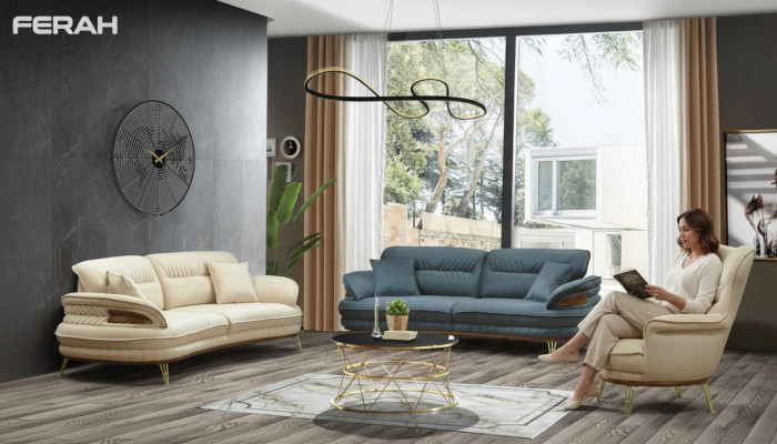 Sofaset 3+3+1-zitsbank bank fauteuil bankstel zit luxeset