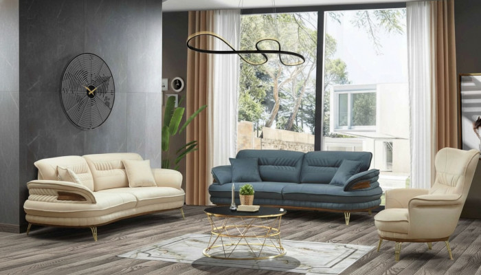 Sofaset 3+3+1-zitsbank bank fauteuil bankstel zit luxeset