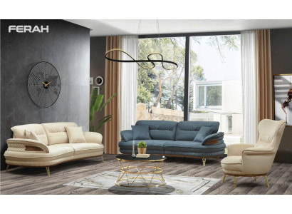 Sofaset 3+3+1-zitsbank bank fauteuil bankstel zit luxeset