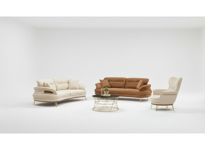 Luxe bankstel 3+3+1 zitsbank Driedelig bank Sofa's Stoel Design