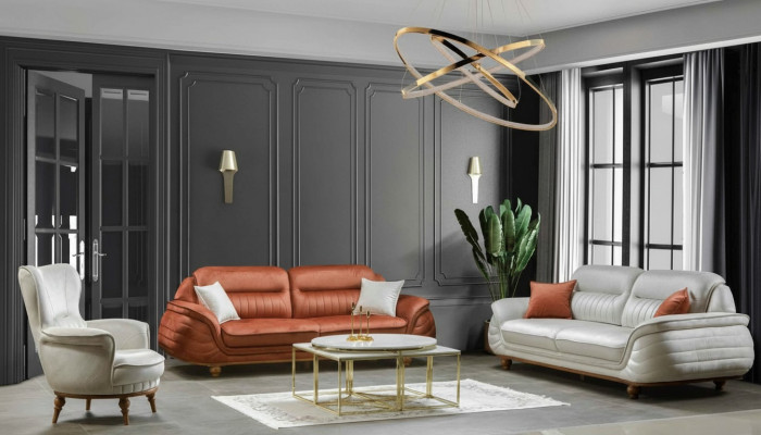 Meubelstuk banken fauteuils bankstel 3+3+1 zits luxe stof woonkamer