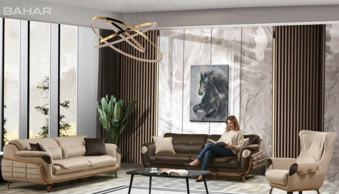 Sofa set met 3+3 zitsbank, stoel, bankstellen, relaxfauteuil, luxeset voor woonkamer