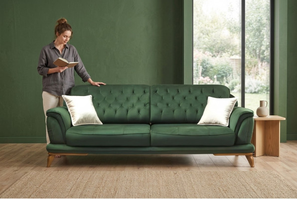 Bankstel 3-zits Klassieke bank Luxe meubels Bankstellen Stoffen bank