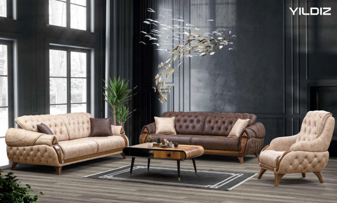 Klassieke Bank Luxe Meubels Bankstellen Bank Driezitter 3 zits