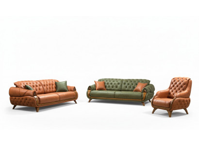 Sofa set 3+3 zits bank banken bankstellen luxe groep set 2-delig