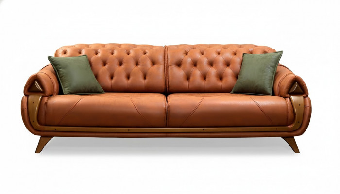Driepersoons luxe 3-zits bank stoffering klassieke zitbanken kamer