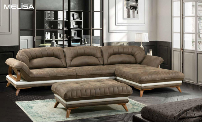 Hoekbank woonlandschap gestoffeerde hoek bankstel luxe bankstellen L-vorm