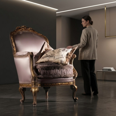 Bekleding Stoel Bankstellen Fauteuil Bank Bekleding Ontwerp Textiel Italië Meubels