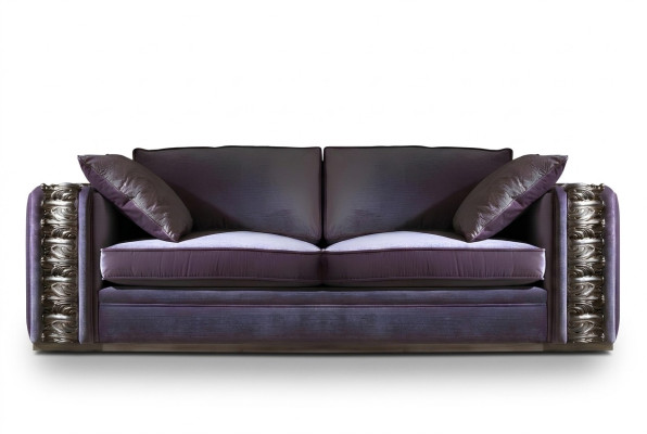 Sofa 3 zits Design Bankstellen Bekleding Banken Textiel Relax Klassieke Meubels Bank