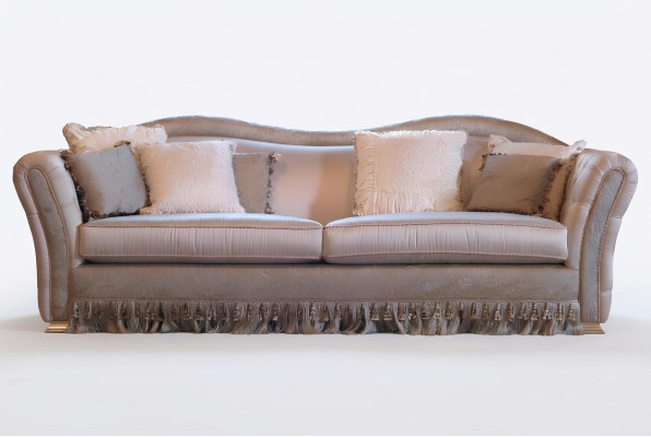 Chesterfield Klassieke driezitsbank Woonlandschap Stoffen bank 3 zitplaatsen Nieuw