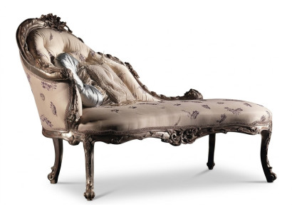 Chaiselongue Luxe Ligstoel Woonkamer Chaiselounge Ligbed Relaxbank Massief Hout Nieuw