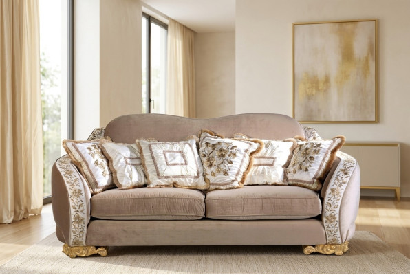 Klassieke Chesterfield-sofa met drie zitplaatsen voor stijlvolle woonruimtes.
