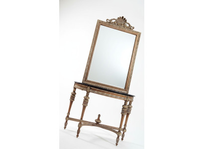 Meubelstijl barok console tafel spiegel hout Italiaanse tafels consoles 2-delig.