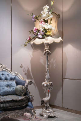 Staande lamp luxe echt houten lamp vloerlamp licht lampen vogel.