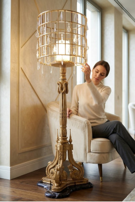 Luxe staande lamp vloerlamp lampen Italiaanse inrichting meubels nieuw
