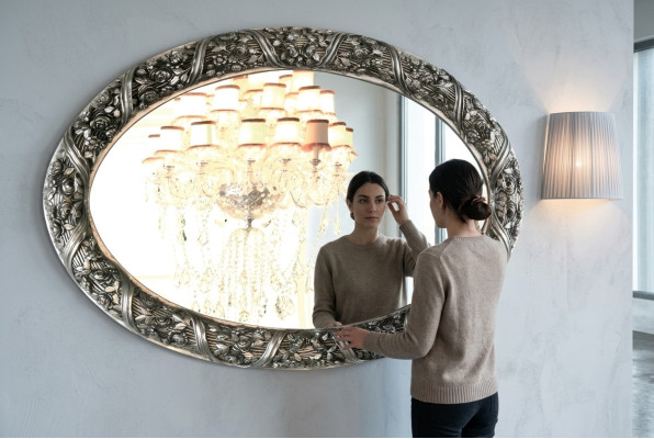 Spiegel Design Wandspiegel 140x90 cm Barock Rokoko Italiaanse inrichting meubels