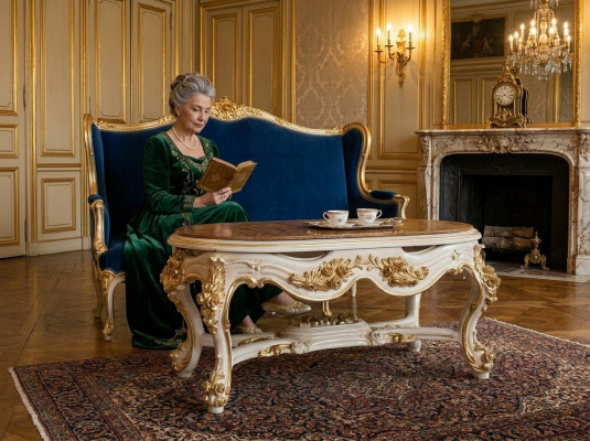 Tafels Salontafel Koffie Woonkamer Tafel Italiaanse meubels Barok Rococo Nieuw