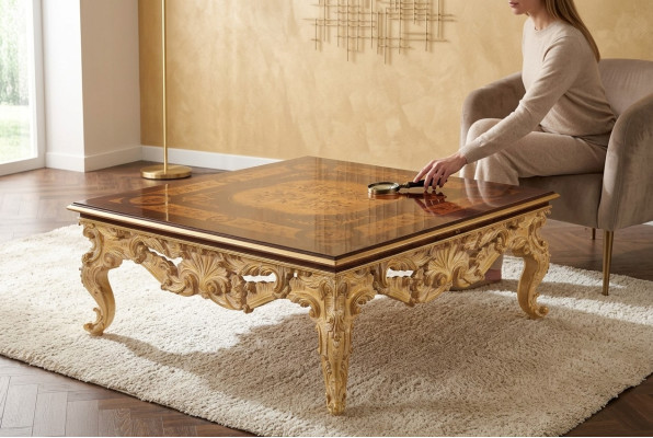 Tafel Woonkamer Salontafels Bijzettafels Houten houten bijzettafel Italië Nieuw